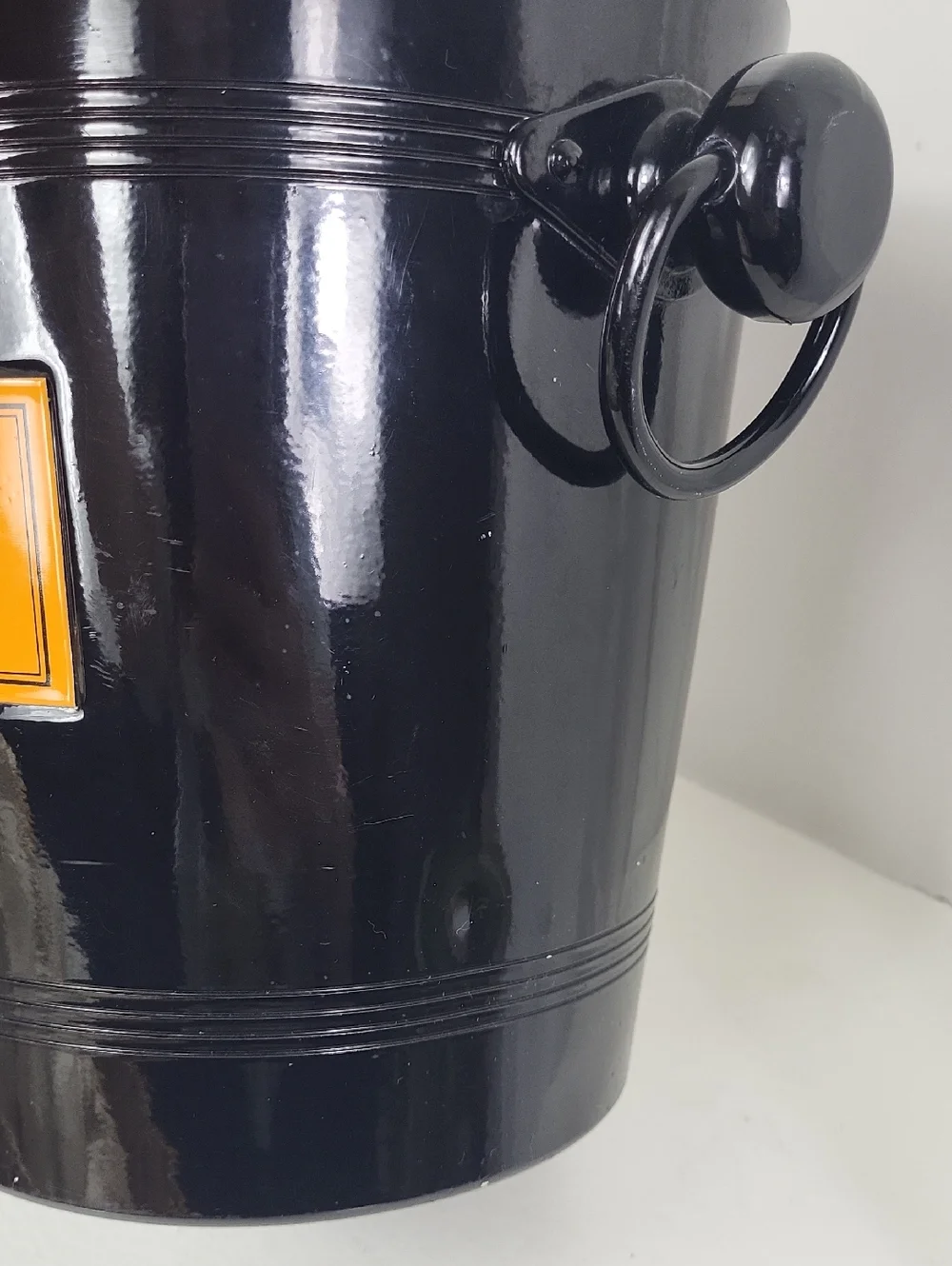 Veuve Clicquot Black‎ Champagne Cooler Bucket Vintage 1998. Size 8